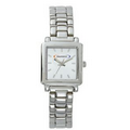 Women's Dynasty White Dial Metal Watch W/ Stainless Steel Bracelet